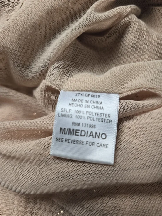 Tea n Rose Rose Gold Sequin Mini Dress Sz. M - Picture 4 of 7